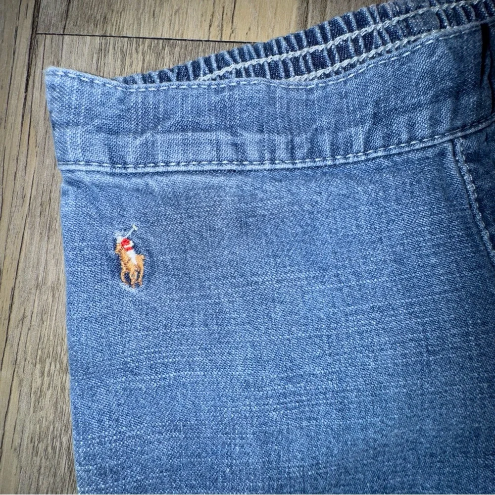 Vintage Ralph Lauren Kids Light Blue Denim Capris
